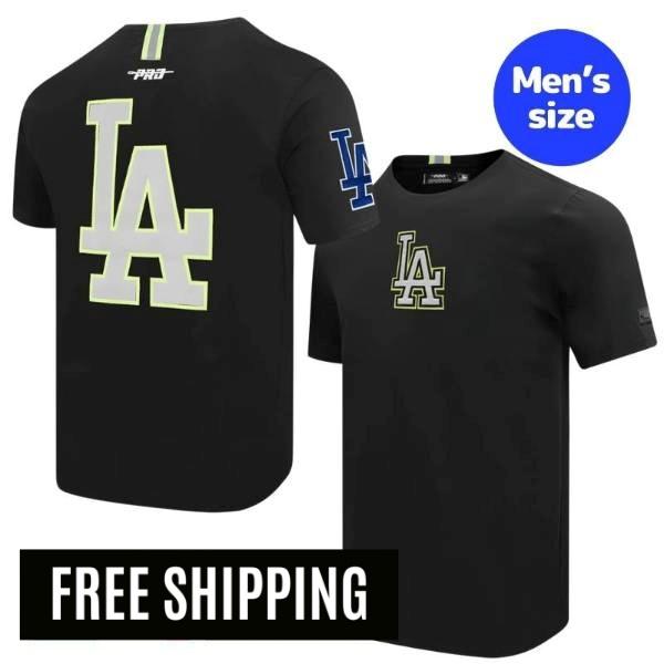 【送料無料】 MLB メジャーリーグ メンズ Tシャツ 半袖トップス プロスタンダード Pro Standard 大谷翔平 山本由伸 佐々木朗希 ロサンゼルス・ドジャース LOS ANGELES DODGERS UNDER THE LIGHTS SINGLE JERSEY TOP｜USキッズウェア店