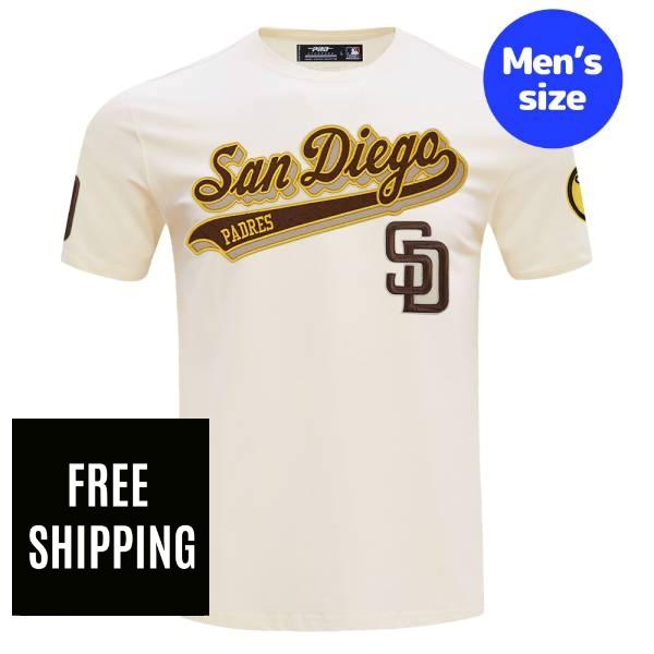 【送料無料】 MLB メジャーリーグ メンズ Tシャツ 半袖トップス プロスタンダード Pro Standard ダルビッシュ有 サンディエゴ・パドレス SAN DIEGO PADRES SCRIPT TAIL TOP｜USキッズウェア店