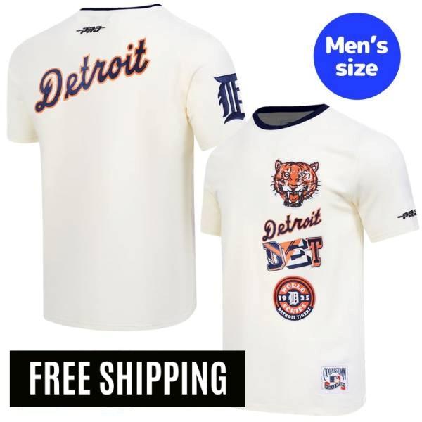 【送料無料】 MLB 正規品 メンズ Tシャツ 半袖トップス メジャーリーグ デトロイト・タイガース プロスタンダード Pro Standard DETROIT TIGERS RETRO CASCADE MEN'S RINGER TOP T-SHIRT|USキッズウェア店