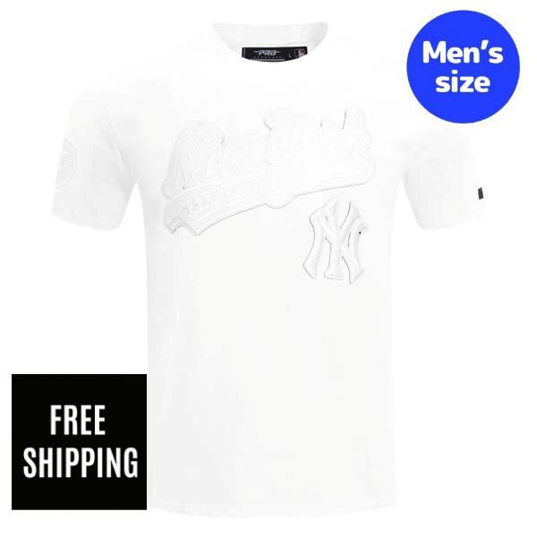 【送料無料】 MLB 正規品 メンズ Tシャツ 半袖トップス メジャーリーグ ジャッジ ニューヨーク・ヤンキース プロスタンダード Pro Standard NEW YORK YANKEES WHITE OUT MEN'S SINGLE JERSEY TOP T-SHIRT|USキッズウェア店