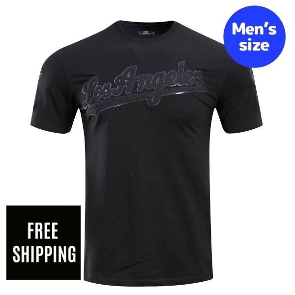 【送料無料】 MLB 正規品 メンズ Tシャツ 半袖トップス メジャーリーグ 大谷翔平 山本由伸 佐々木朗希 ロサンゼルス・ドジャース プロスタンダード Pro Standard LOS ANGELES DODGERS TRIPLE BLACK LOGO PRO TEAM MEN'S TOP T-SHIRT|USキッズウェア店