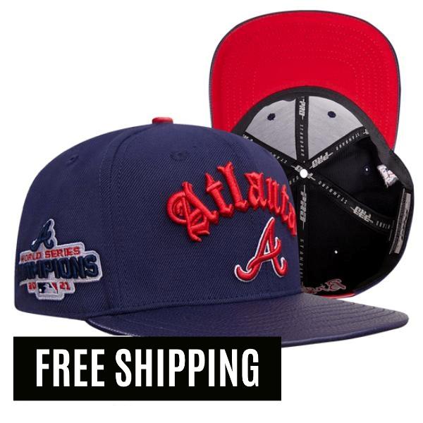 【貨物輸送無料】 MLB 定め事品 メンズ 鳥打ち帽 鳥打ち帽 かぶり笠 野球鳥打ち帽 アジャスタブル レディース ユニ一発やる 労働者階級判定基準 Pro Standard ジョージアの州都・ブレーブス ATLANTA BRAVES OLD ENGLISH UNISEX 6 PANEL STRAPBACK HAT