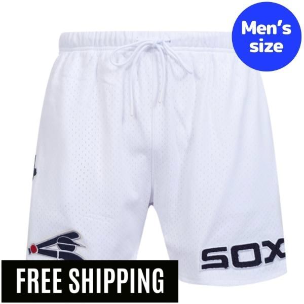 【貨物輸送無料】【定め事品】 MLB メジャーリーグアイテム メンズ さる股引き ティーシャツ 二分の一ズボン下 遊撃手ズボン下 さる股引き ボトムス 労働者階級標準尺度 Pro Standard 風の強い町・白いこと靴下 CHICAGO WHITE SOX SOUVENIR MEN\u0027S MESH SHORT