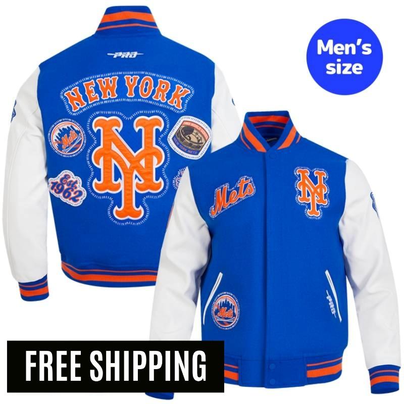【貨物輸送無料】 MLB 置き目品 メンズ アウター スタジャン 上衣 ニューヨーク州・メッツ 千賀滉大 NEW YORK METS DIY PICK STITCH MEN\u0027S RIB WOOL VARSITY JACKET 労働者階級標準尺度 Pro Standard