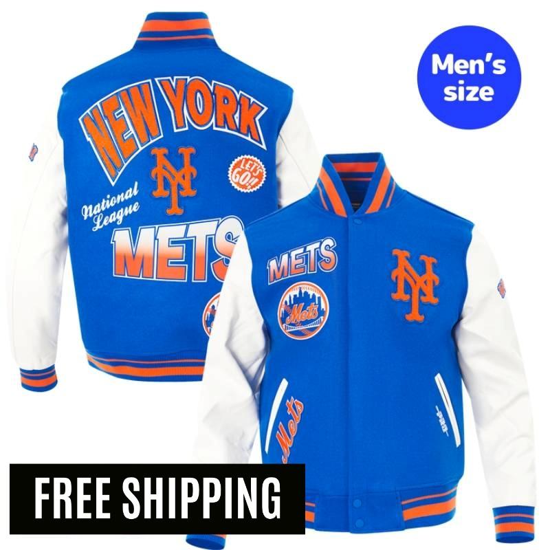 【貨物輸送無料】 MLB 置き目品 メンズ アウター スタジャン 上衣 ニューヨーク州・メッツ 千賀滉大 NEW YORK METS TURN IT UP MEN\u0027S RIB WOOL VARSITY JACKET 労働者階級標準尺度 Pro Standard
