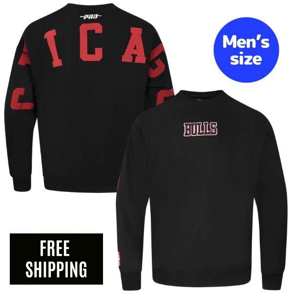 【送料無料】 Pro Standard プロスタンダード NBA メンズ トレーナー 長袖トップス シカゴ・ブルズ CHICAGO BULLS WINGSPAN DROP SHOULDER CREWNECK|USキッズウェア店