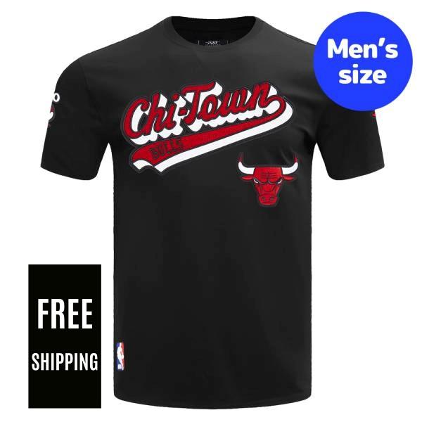 【送料無料】 NBA アイテム メンズ 半袖トップス Tシャツ Pro Standard プロスタンダード シカゴ・ブルズ CHICAGO BULLS SCRIPT TAIL MEN'S TEE｜USキッズウェア店