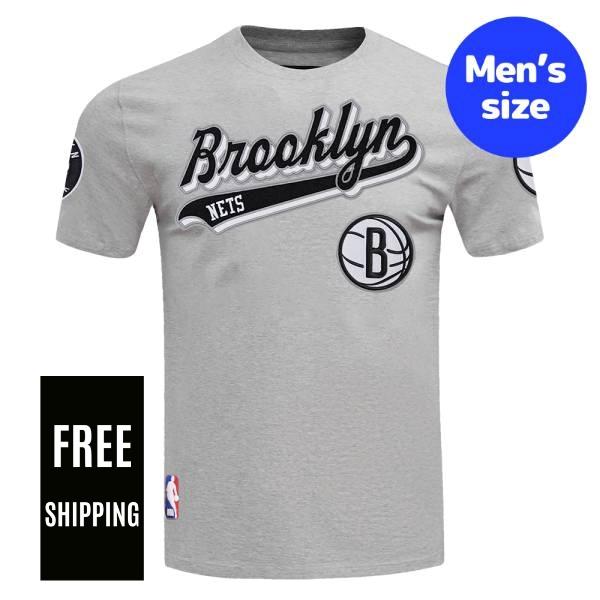 【送料無料】 NBA アイテム メンズ 半袖トップス Tシャツ Pro Standard プロスタンダード ブルックリン・ネッツ BROOKLYN NETS SCRIPT TAIL MEN'S TEE｜USキッズウェア店