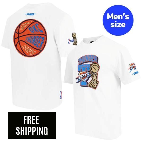 【送料無料】 NBA アイテム メンズ 半袖トップス Tシャツ Pro Standard プロスタンダード オクラホマシティ・サンダー SGA シェイ OKC NBAファイナル OKLAHOMA CITY THUNDER NBA FINALS 2025 MEN'S DROP SHOULDER TEE｜USキッズウェア店