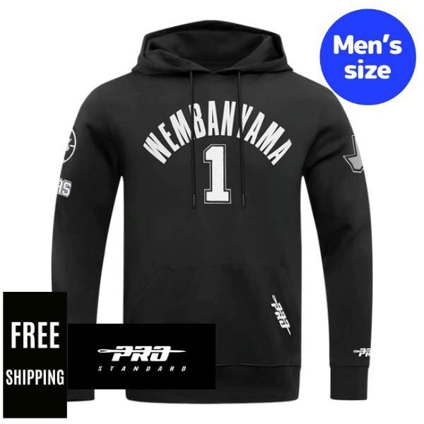 【送料無料】 NBA 正規品 メンズ パーカー トレーナー 長袖トップス フーディー プロスタンダード Pro Standard サンアントニオ・スパーズ ビクター・ウェンバンヤマ ウェンビー SAN ANTONIO SPURS VICTOR WEMBANYAMA #1 CLASSIC PNN MEN HOODIE