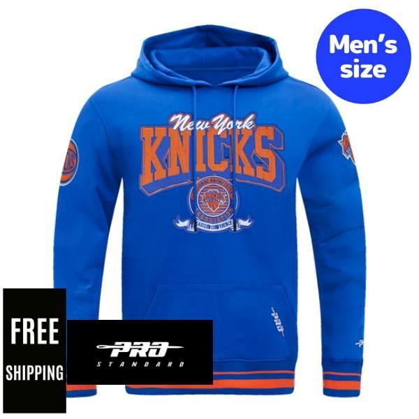 【送料無料】 NBA 正規品 メンズ パーカー トレーナー 長袖トップス フーディー プロスタンダード Pro Standard ニューヨーク・ニックス NEW YORK KNICKS TEAM BADGE MEN RIB HOODIE