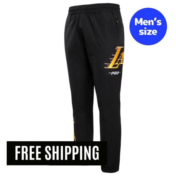 【送料無料】 NBA 正規品 メンズ スウェットパンツ ジョガーパンツ ボトムス プロスタンダード Pro Standard ロサンゼルス・レイカーズ レブロン・ジェームズ 八村塁 ルカ・ドンチッチ LOS ANGELES LAKERS CLASSIC WIND SUIT MEN'S WOVEN PANT｜USキッズウェア店
