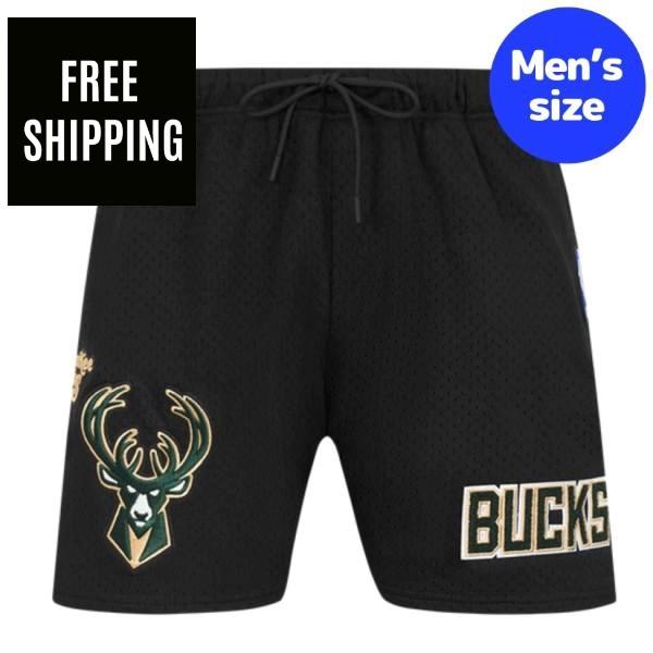 【貨物輸送無料】【定め事品】 NBA 品目 メンズ さる股引き ティーシャツ 二分の一ズボン下 遊撃手ズボン下 さる股引き ボトムス 労働者階級標準尺度 Pro Standard ミルウォーキー・バックス MILWAUKEE BUCKS SOUVENIR MEN\u0027S MESH SHORT