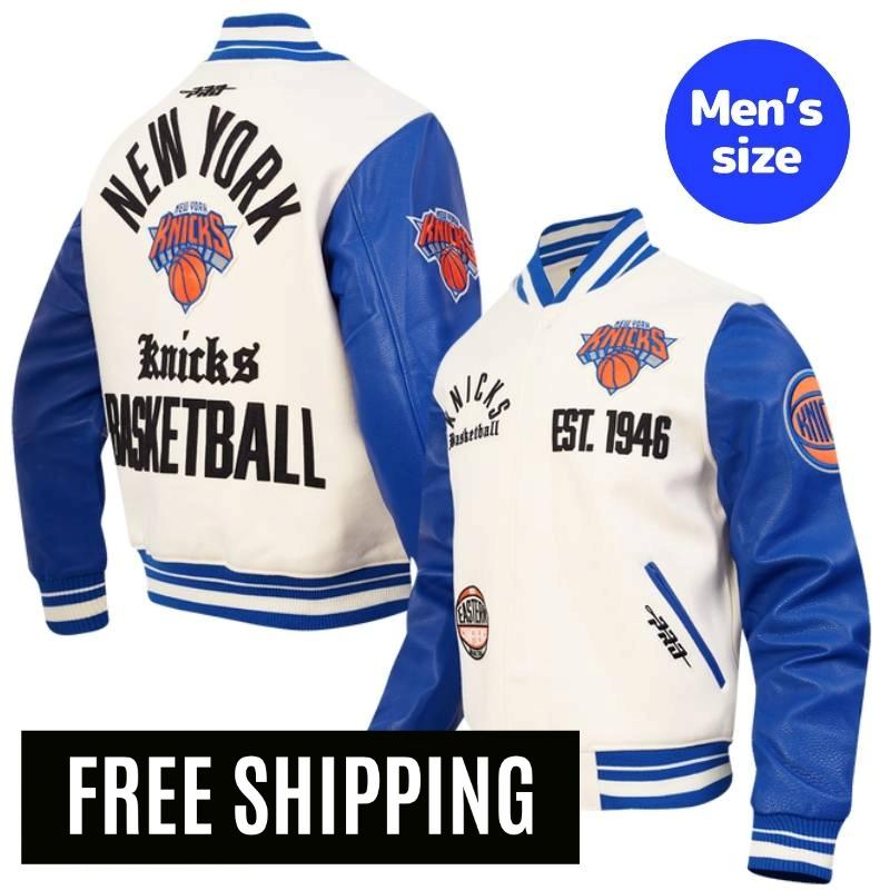 【送料無料】 NBA 正規品 メンズ アウター スタジャン ジャケット ニューヨーク・ニックス NEW YORK KNICKS MODERN ORIGINALS MEN'S RIB WOOL VARSITY JACKET プロスタンダード Pro Standard|USキッズウェア店