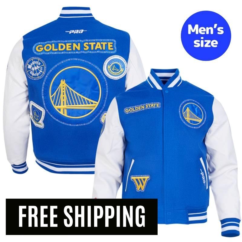 【送料無料】 NBA 正規品 メンズ アウター スタジャン ジャケット ゴールデンステイト・ウォリアーズ ステフィン・カリー GOLDEN STATE WARRIORS DIY PICK STITCH MEN'S RIB WOOL VARSITY JACKET プロスタンダード Pro Standard|USキッズウェア店