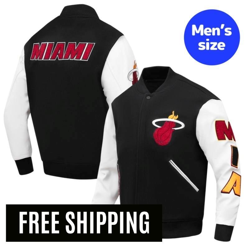 Pro Standard 労働者階級標準尺度 NBA 置き目品 メンズ スタジャン 上衣 アウター 前掛け マイアミ・ヒート MIAMI HEAT CLASSIC MEN\u0027S WOOL VARSITY JACKET 【貨物輸送無料】