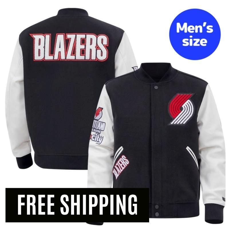 Pro Standard 労働者階級標準尺度 NBA 置き目品 メンズ スタジャン 上衣 アウター 前掛け ポートランド・トレイルブレイザーズ PORTLAND TRAIL BLAZERS CLASSIC WOOL MEN\u0027S VARSITY JACKET 【貨物輸送無料】
