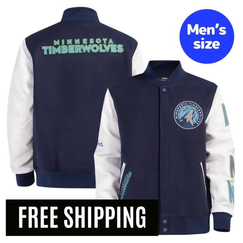 Pro Standard 労働者階級標準尺度 NBA 置き目品 メンズ スタジャン 上衣 アウター 前掛け ミネソタ・ティンバーウルブズ アンソニー・エドワーズ MINNESOTA TIMBERWOLVES CLASSIC WOOL MEN\u0027S VARSITY JACKET 【貨物輸送無料】
