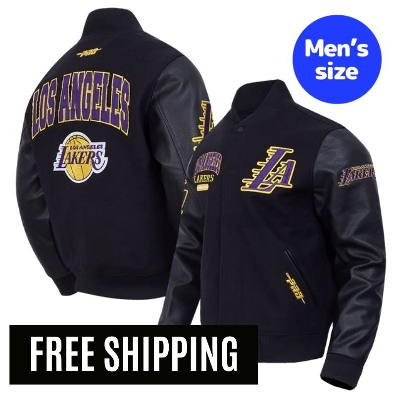 Pro Standard プロスタンダード NBA 正規品 メンズ スタジャン ジャケット アウター ジャンパー ロサンゼルス・レイカーズ レブロン・ジェームズ 八村塁 ルカ・ドンチッチ LOS ANGELES LAKERS CITY ARCH MEN'S WOOL VARSITY JACKET 【送料無料】|USキッズウェア店