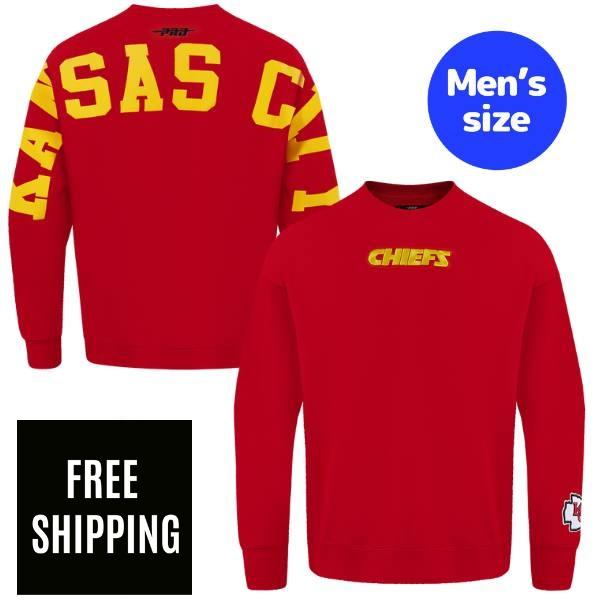 【送料無料】 Pro Standard プロスタンダード NFL アメフト メンズ トレーナー 長袖トップス カンザスシティ・チーフス KANSAS CITY CHIEFS WINGSPAN DROP SHOULDER CREWNECK｜USキッズウェア店