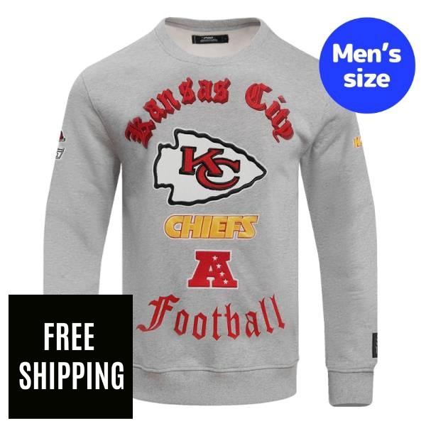【送料無料】 Pro Standard プロスタンダード NFL アメフト メンズ トレーナー 長袖トップス カンザスシティ・チーフス KANSAS CITY CHIEFS OLD ENGLISH CREWNECK|USキッズウェア店