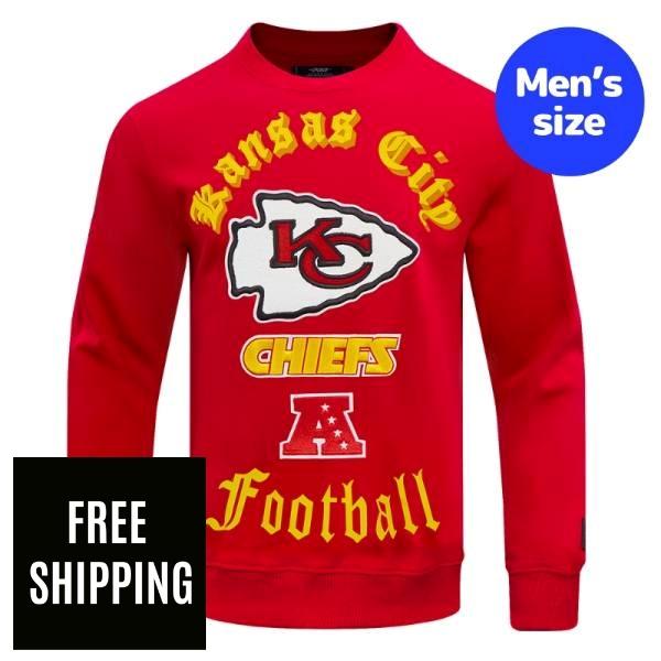 【送料無料】 Pro Standard プロスタンダード NFL アメフト メンズ トレーナー 長袖トップス カンザスシティ・チーフス KANSAS CITY CHIEFS OLD ENGLISH CREWNECK|USキッズウェア店