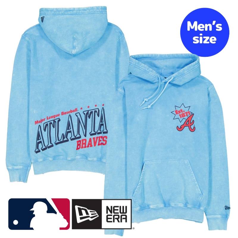 アトランタ・ブレーブス MLB公式 メンズ パーカー フーディー 長袖トップス New Era Atlanta Braves Sport Classics Pastel Hoodie ニューエラ 送料無料