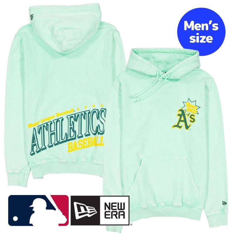 アスレチックス MLB公式 メンズ パーカー フーディー 長袖トップス New Era Athletics Sport Classics Pastel Hoodie ニューエラ 送料無料