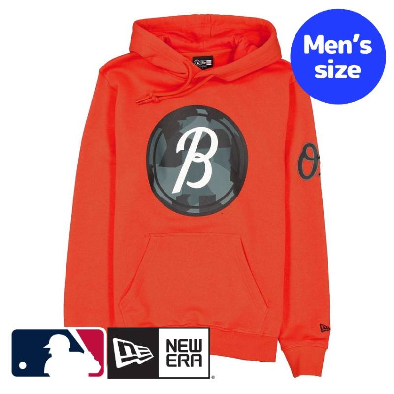 ボルティモア・オリオールズ MLB公式 メンズ パーカー フーディー 長袖トップス New Era Baltimore Orioles City Connect Orange Hoodie ニューエラ 送料無料