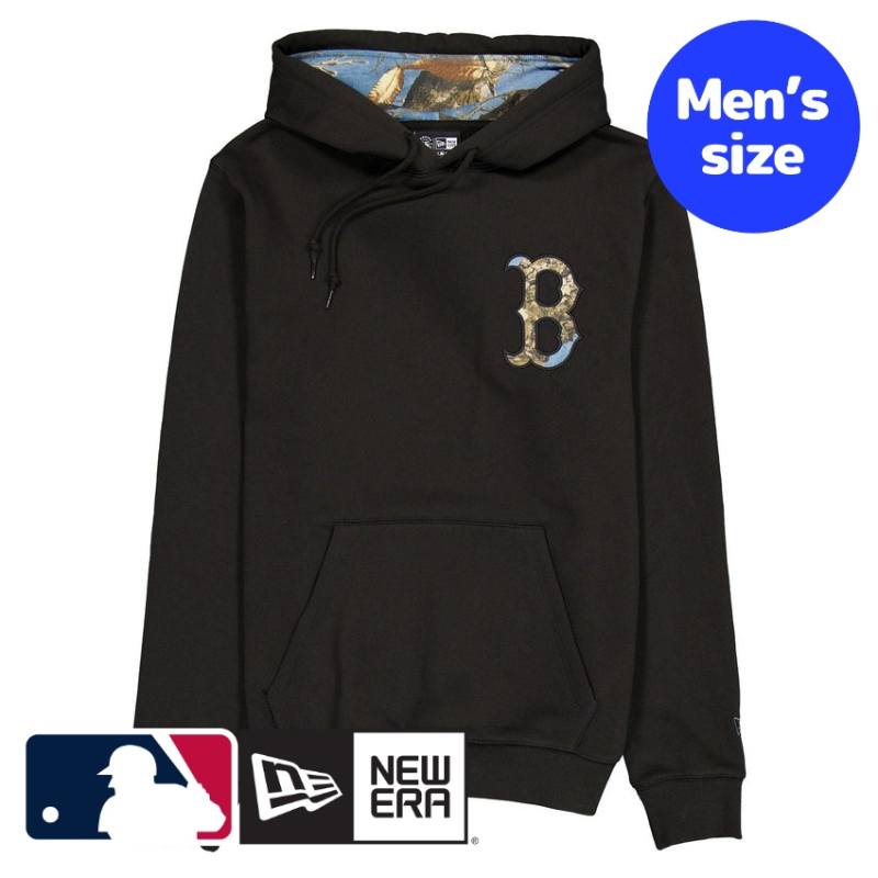 ボストン・レッドソックス 吉田正尚 MLB公式 メンズ パーカー フーディー 長袖トップス New Era Boston Red Sox Black Realtree Hoodie ニューエラ 送料無料