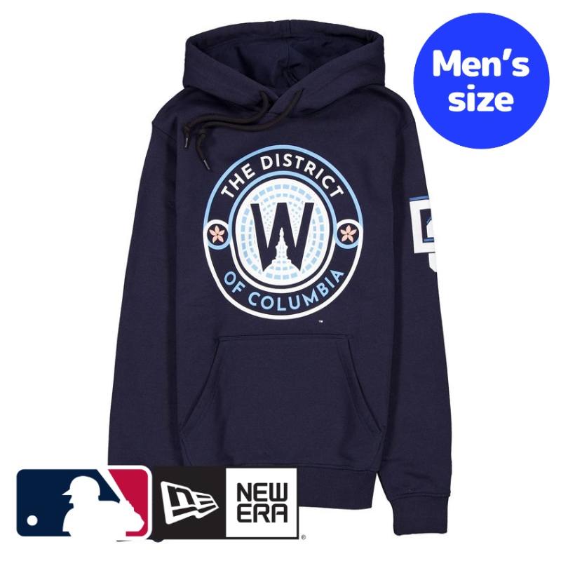 ワシントン・ナショナルズ MLB公式 メンズ パーカー フーディー 長袖トップス New Era Washington Nationals City Connect Navy Hoodie ニューエラ 送料無料
