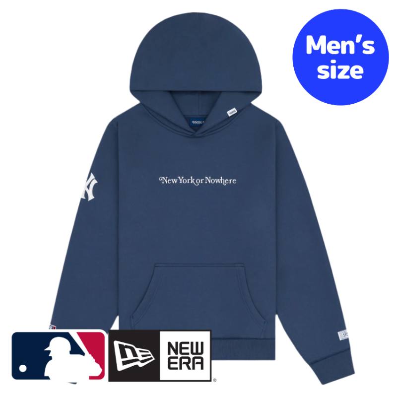 ニューヨーク・ヤンキース ジャッジ MLB公式 メンズ パーカー フーディー 長袖トップス New Era New York or Nowhere x New York Yankees Navy Signature Hoodie ニューエラ 送料無料|USキッズウェア店