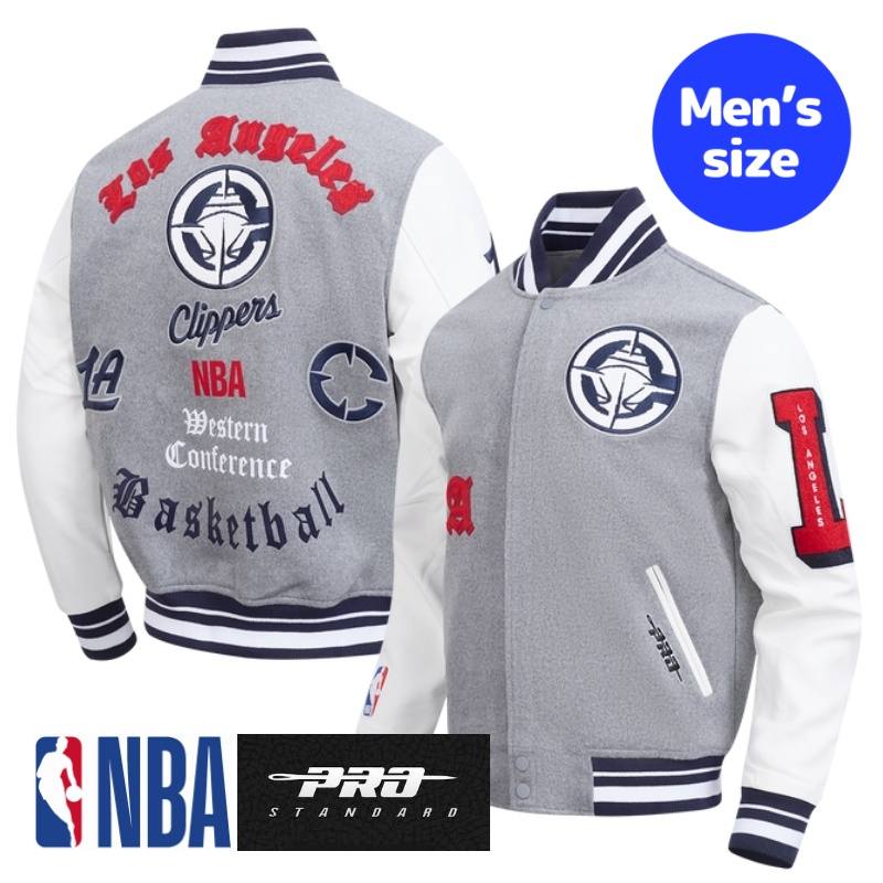 Pro Standard プロスタンダード NBA公式 正規品 メンズ スタジャン ジャケット アウター ジャンパー ロサンゼルス・クリッパーズ カワイ・レナード LOS ANGELES CLIPPERS CLASSIC OLD ENGLISH MEN'S RIB WOOL VARSITY JACKET 【送料無料】
