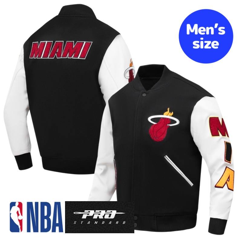 Pro Standard プロスタンダード NBA公式 正規品 メンズ スタジャン ジャケット アウター ジャンパー マイアミ・ヒート MIAMI HEAT CLASSIC MEN'S WOOL VARSITY JACKET 【送料無料】