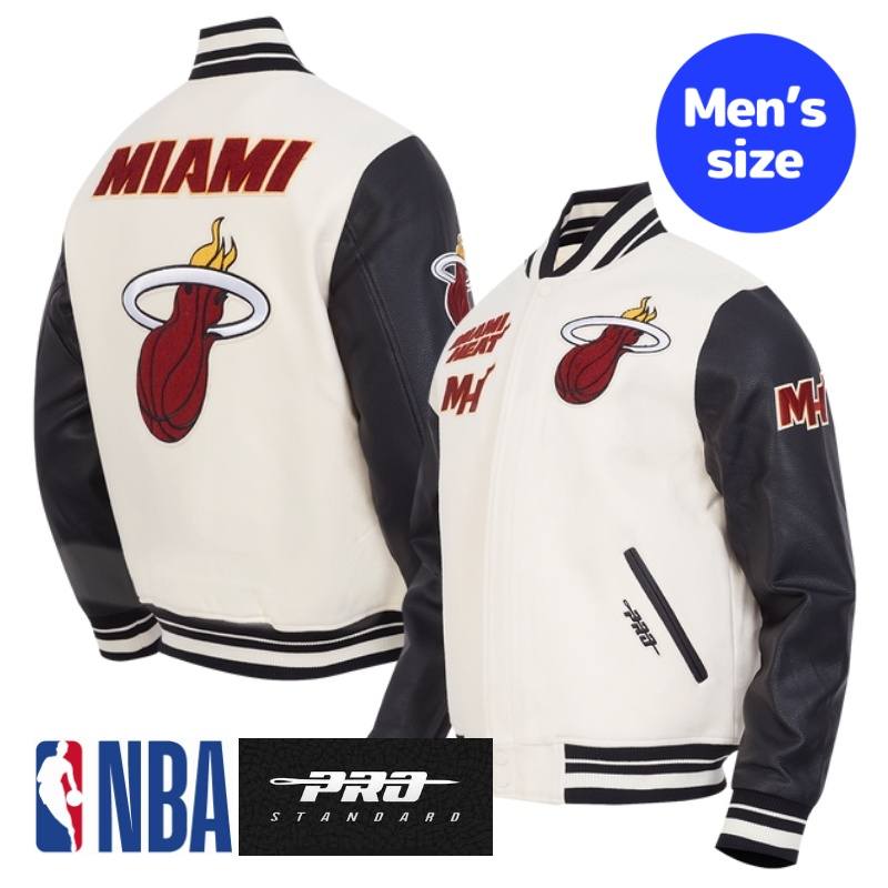Pro Standard プロスタンダード NBA公式 正規品 メンズ スタジャン ジャケット アウター ジャンパー マイアミ・ヒート MIAMI HEAT RETRO CLASSIC MEN'S RIB WOOL VARSITY JACKET 【送料無料】