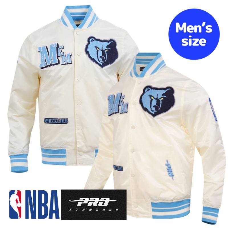 Pro Standard プロスタンダード NBA公式 正規品 メンズ スタジャン ナイロンジャケット アウター ジャンパー メンフィス・グリズリーズ ジャ・モラント MEMPHIS GRIZZLIES BEST OF MEN'S RIB SATIN JACKET 【送料無料】