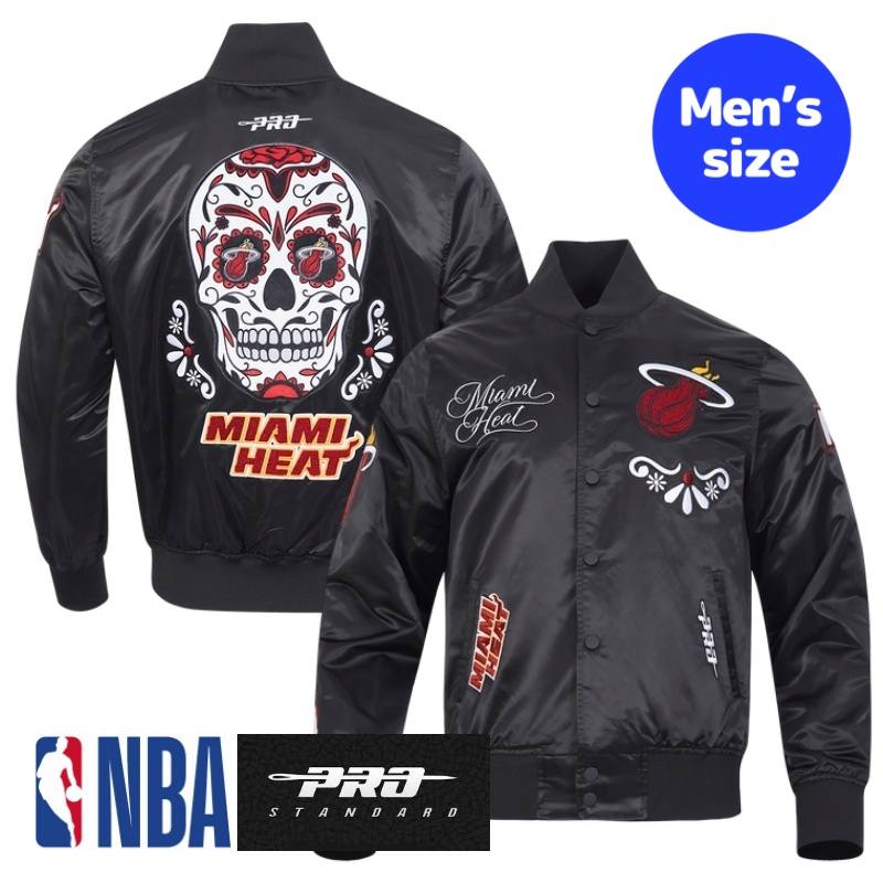 Pro Standard プロスタンダード NBA公式 正規品 メンズ スタジャン ナイロンジャケット アウター ジャンパー マイアミ・ヒート MIAMI HEAT SUGAR SKULL MEN'S SATIN JACKET 【送料無料】