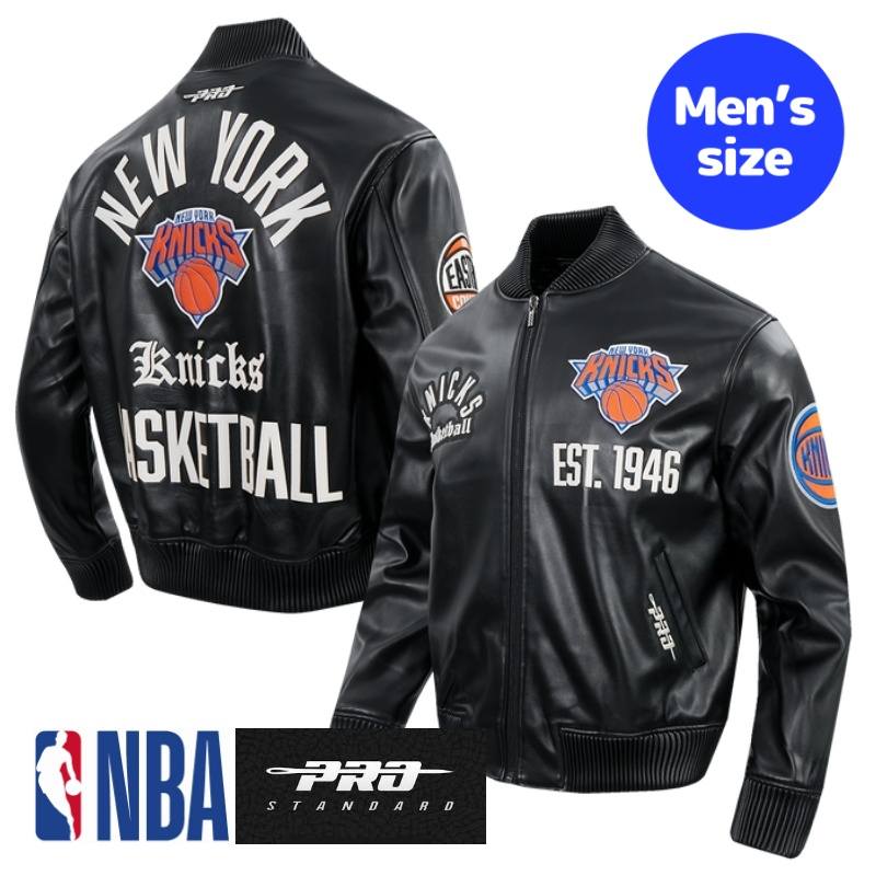 Pro Standard プロスタンダード NBA公式 正規品 メンズ レザージャケット 革ジャン スタジャン アウター ジャンパー ニューヨーク・ニックス NEW YORK KNICKS MODERN ORIGINALS MEN'S LEATHER VARSITY JACKET 【送料無料】