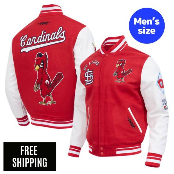 Pro Standard 労働者階級標準尺度 MLB メンズ アウター スタジャン 上衣 セントルイス・カージナルス ヌートバー ST. LOUIS CARDINALS RETRO CLASSICS RIB WOOL VARSITY JACKET 貨物輸送無料