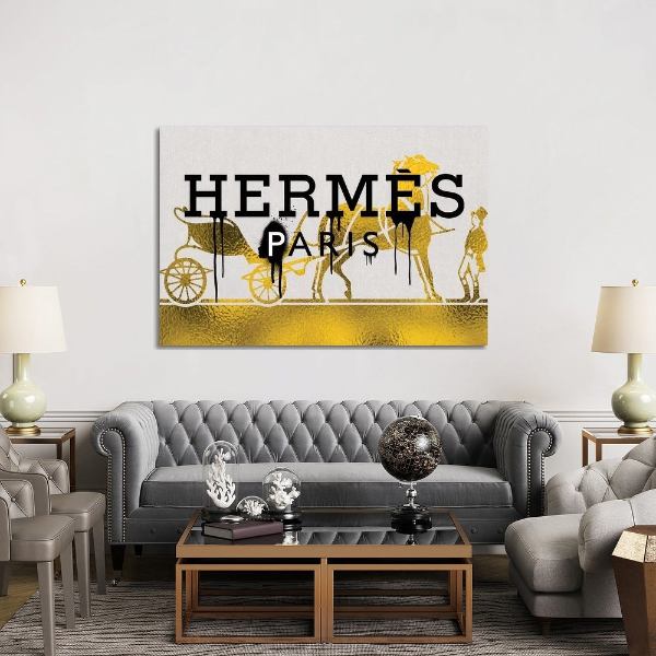 米国発のお洒落なオマージュアート 約45x66cm Follow Hermes