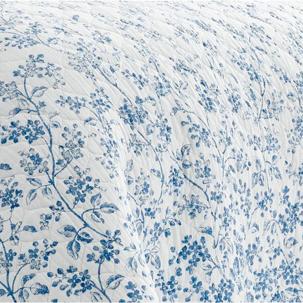 送料無料 5 割引クーポン配布中 シングル Laura Ashley ローラアシュレイ Floraリバーシブルベッドキルト2点セット Blue 花柄ベッドカバー ベットカバー ベッドキルト 枕カバー 寝室 布団カバー 模様替え 結婚祝い Butlerchimneys Com