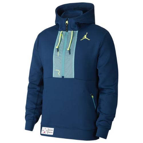 【貨物輸送無料】 nike ナイキ メンズ ジョーダン Jordan Air Fleece Hoodie（Valerian Blue/Cabana /Volt） パーカー フーディー トップス