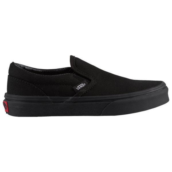 【貨物輸送無料】 Vans ヴァンズ バンズ 【キッズ（4-7歳用/16.5-21.0珊）】 Vans Classic Slip On（Black/Black） スニーカー 靴 シューズ 入園はいり込む 通園通学