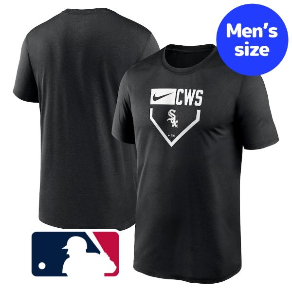 【送料無料】 MLBオフィシャル ナイキ nike メンズ Tシャツ 半袖トップス Black シカゴ・ホワイトソックス Chicago White Sox Plate Icon Legend T-Shirt