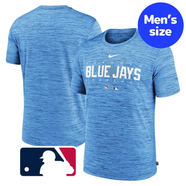 【送料無料】 MLBオフィシャル ナイキ nike メンズ Tシャツ 半袖トップス Powder Blue トロント・ブルージェイズ 菊池雄星 Toronto Blue Jays Velocity Practice T-Shirt