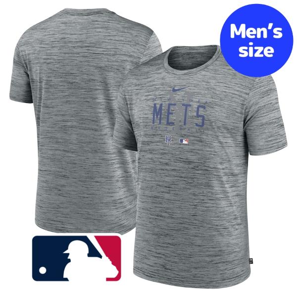 【送料無料】 MLBオフィシャル ナイキ nike メンズ Tシャツ 半袖トップス Heather Gray ニューヨーク・メッツ 千賀滉大 New York Mets Velocity Practice T-Shirt