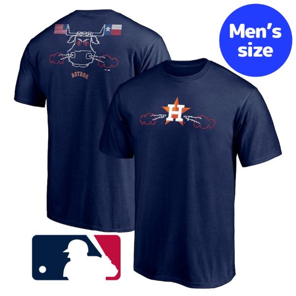 【送料無料】 MLBオフィシャル メンズ Tシャツ 半袖トップス Navy ヒューストン・アストロズ Houston Astros Hometown Collection Scoreboard Bull T-Shirt