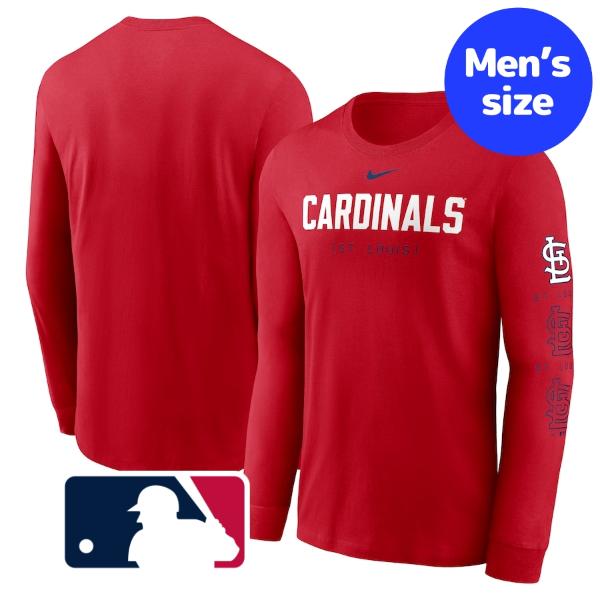 【送料無料】 MLBオフィシャル ナイキ nike メンズ 長袖Tシャツ ロンT トップス Red セントルイス・カージナルス カーディナルス ヌートバー St. Louis Cardinals Repeater L/S T-Shirt
