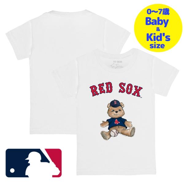 【送料無料】【ベビー・キッズサイズ（0-7歳用）】 MLBオフィシャル ベビー キッズ 子供用Tシャツ 半袖トップス White 吉田正尚 ボストン・レッドソックス Boston Red Sox Teddy Boy T-Shirt