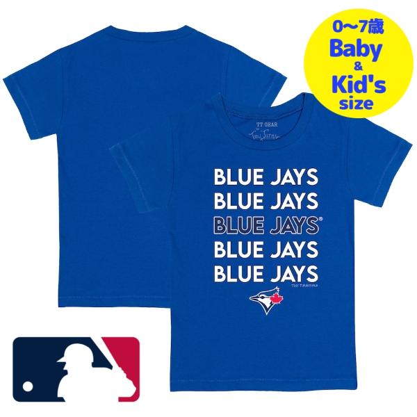 【送料無料】【ベビー・キッズサイズ（0-7歳用）】 MLBオフィシャル ベビー キッズ 子供用Tシャツ 半袖トップス Royal 菊池雄星 トロント・ブルージェイズ Toronto Blue Jays Stacked T-Shirt